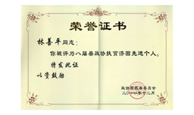 盡心盡力謀發(fā)展 盡職盡責為和諧--記縣政協(xié)常委、虹潤公司董事長林善平