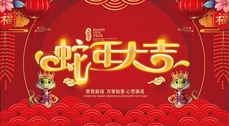 金蛇賀歲，新春快樂！